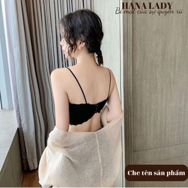 Áo bra len tăm cài sau tiện lợi, áo lót nữ không gọng đa năng kèm mút dây bún mềm mại BL046 21