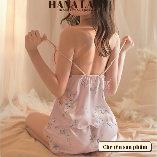 Bộ ngủ 2 dây họa tiết hoa, đồ ngủ lụa mềm mịn cao cấp mặc nhà VN530 12 Bộ ngủ 2 dây họa tiết hoa, đồ ngủ lụa mềm mịn cao cấp mặc nhà VN530 20