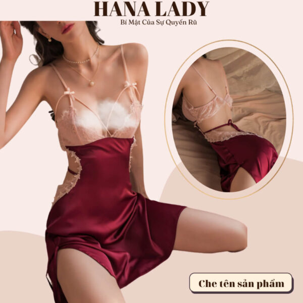 Váy ngủ lụa 2 dây cao cấp, đầm ngủ sexy dây lưng ren quyến rũ gợi cảm VN422 15 Váy ngủ lụa 2 dây cao cấp, đầm ngủ sexy dây lưng ren quyến rũ gợi cảm VN422 26
