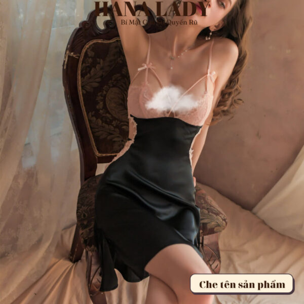 Váy ngủ lụa 2 dây cao cấp, đầm ngủ sexy dây lưng ren quyến rũ gợi cảm VN422 14 Váy ngủ lụa 2 dây cao cấp, đầm ngủ sexy dây lưng ren quyến rũ gợi cảm VN422 25