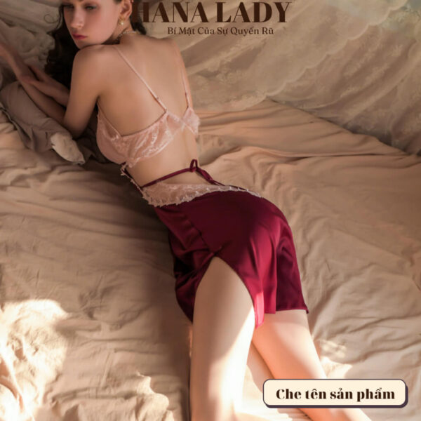Váy ngủ lụa 2 dây cao cấp, đầm ngủ sexy dây lưng ren quyến rũ gợi cảm VN422 13 Váy ngủ lụa 2 dây cao cấp, đầm ngủ sexy dây lưng ren quyến rũ gợi cảm VN422 24