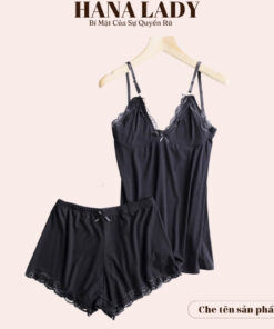 Bộ ngủ 2 dây thun phối ren mềm mịn - Đồ ngủ mặc nhà cotton cao cấp VN532 9 Bộ ngủ 2 dây thun phối ren mềm mịn - Đồ ngủ mặc nhà cotton cao cấp VN532 18