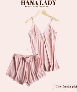 Bộ ngủ 2 dây thun phối ren mềm mịn - Đồ ngủ mặc nhà cotton cao cấp VN532 10 Bộ ngủ 2 dây thun phối ren mềm mịn - Đồ ngủ mặc nhà cotton cao cấp VN532 19