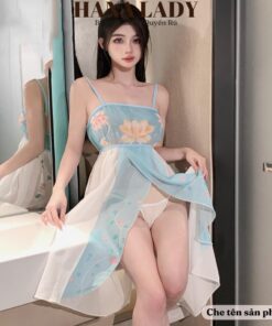 Đầm ngủ cosplay cổ trang xẻ tà sexy, Đồ ngủ voan mỏng hóa trang quyến rũ CP299 5 Đầm ngủ cosplay cổ trang xẻ tà sexy, Đồ ngủ voan mỏng hóa trang quyến rũ CP299 12