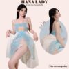 Đầm ngủ cosplay cổ trang xẻ tà sexy, Đồ ngủ voan mỏng hóa trang quyến rũ CP299 1
