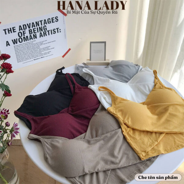 Áo bra thun gân đắp chéo ngực gợi cảm - Áo 2 dây tập gym yoga cao cấp BL048 22