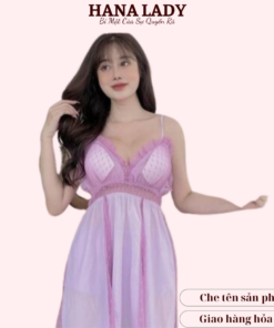 Váy ngủ sexy siêu mỏng - Đầm ngủ gợi cảm xuyên thấu voan lụa kèm quần VN481 4 Váy ngủ sexy siêu mỏng - Đầm ngủ gợi cảm xuyên thấu voan lụa kèm quần VN481 11