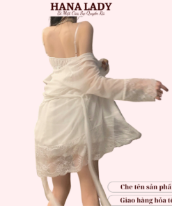 Váy ngủ kèm choàng, đầm ngủ 2 dây voan lụa cao cấp VN497 10 Váy ngủ kèm choàng, đầm ngủ 2 dây voan lụa cao cấp VN497 19