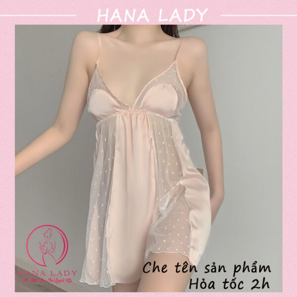 Váy ngủ sexy, đầm ngủ lụa phối ren chấm bi cao cấp còn quần quyến rũ gợi cảm VN466 12 Váy ngủ sexy, đầm ngủ lụa phối ren chấm bi cao cấp còn quần quyến rũ gợi cảm VN466 20