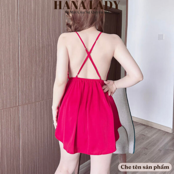 Bộ ngủ 2 dây, đồ ngủ lụa mặc nhà cao cấp VN506 19