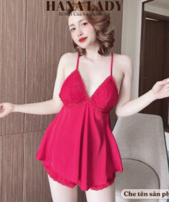 Bộ ngủ 2 dây, đồ ngủ lụa mặc nhà cao cấp VN506 13