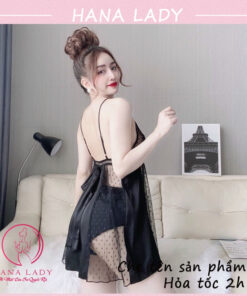 Váy ngủ sexy, đầm ngủ lụa phối ren chấm bi cao cấp còn quần quyến rũ gợi cảm VN466 9 Váy ngủ sexy, đầm ngủ lụa phối ren chấm bi cao cấp còn quần quyến rũ gợi cảm VN466 17