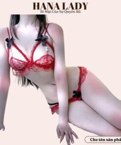 Bộ lót ren nữ - Đồ lót ren quyến rũ phối nơ đính ngọc sexy gợi cảm BL051 16
