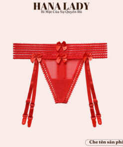 Quần lót nữ - Quần lọt khe dây ren kẹp tất phối nơ quyến rũ LK115 4 Quần lót nữ - Quần lọt khe dây ren kẹp tất phối nơ quyến rũ LK115 13
