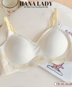 Áo ngực su đúc nâng vòng 1 không gọng mềm mại họa tiết dễ thương AL012 21
