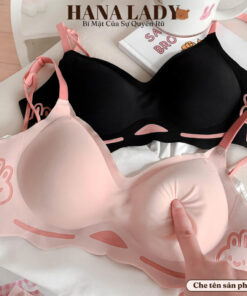 Áo ngực su đúc nâng vòng 1 không gọng mềm mại họa tiết dễ thương AL012 23