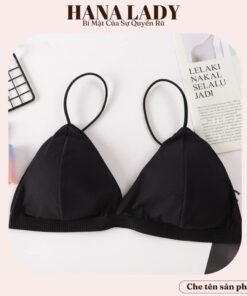 Áo bra nữ thun gân dây bún mút mỏng - Áo lót nữ không gọng cài sau mềm mịn AL013 16