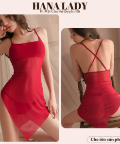 Váy ngủ xuyên thấu - Đầm ngủ 2 dây sexy voan lụa ôm sát body xẻ tà khiêu gợi VN544 4 Váy ngủ xuyên thấu - Đầm ngủ 2 dây sexy voan lụa ôm sát body xẻ tà khiêu gợi VN544 13