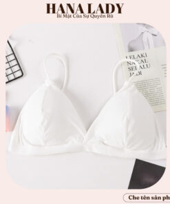Áo bra nữ thun gân dây bún mút mỏng - Áo lót nữ không gọng cài sau mềm mịn AL013 18