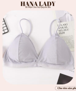 Áo bra nữ thun gân dây bún mút mỏng - Áo lót nữ không gọng cài sau mềm mịn AL013 19