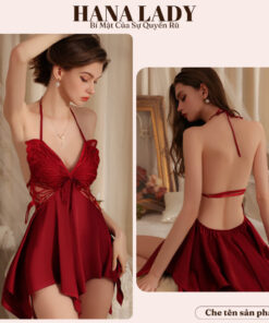 Váy Ngủ Lụa Sexy - Đầm Ngủ Lụa Cao Cấp Có Mút Ngực Hình Bướm Hở Lưng Quyến Rũ VN556 4 Váy Ngủ Lụa Sexy - Đầm Ngủ Lụa Cao Cấp Có Mút Ngực Hình Bướm Hở Lưng Quyến Rũ VN556 16