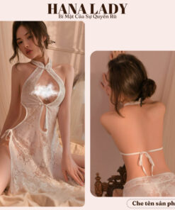 Váy ngủ sườn xám ren xuyên thấu hở lưng xẻ tà quyến rũ gợi cảm VN550 4 Váy ngủ sườn xám ren xuyên thấu hở lưng xẻ tà quyến rũ gợi cảm VN550 15