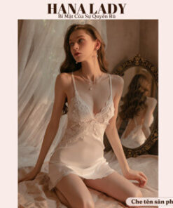 Váy ngủ lụa phối ren - Đầm ngủ mặc nhà cao cấp VN508 3 Váy ngủ lụa phối ren - Đầm ngủ mặc nhà cao cấp VN508 11