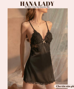 Váy ngủ lụa phối ren - Đầm ngủ mặc nhà cao cấp VN508 4 Váy ngủ lụa phối ren - Đầm ngủ mặc nhà cao cấp VN508 12