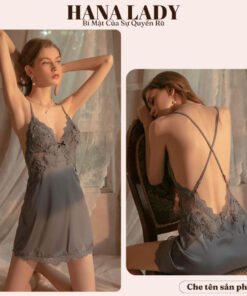 Váy ngủ lụa phối ren - Đầm ngủ mặc nhà cao cấp VN508 7 Váy ngủ lụa phối ren - Đầm ngủ mặc nhà cao cấp VN508 15