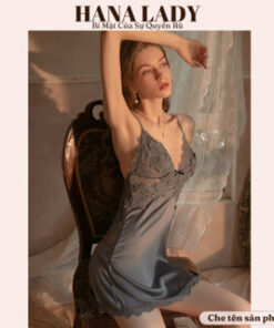 Váy ngủ lụa phối ren - Đầm ngủ mặc nhà cao cấp VN508 8 Váy ngủ lụa phối ren - Đầm ngủ mặc nhà cao cấp VN508 16