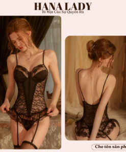 Váy Ngủ Ren Sexy - Đồ Ngủ Corset Ren Bèo Xuyên Thấu Gợi Cảm Phối Lụa VN558 9 Váy Ngủ Ren Sexy - Đồ Ngủ Corset Ren Bèo Xuyên Thấu Gợi Cảm Phối Lụa VN558 17