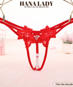 Quần Lọt Khe Sexy Dây Chéo Hoa Phối Ngọc Hở Đáy Gợi Cảm LK127 21