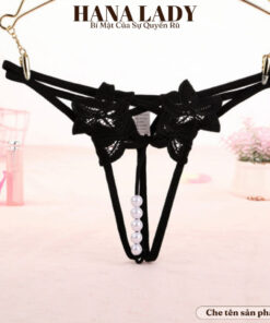 Quần Lọt Khe Sexy Dây Chéo Hoa Phối Ngọc Hở Đáy Gợi Cảm LK127 20