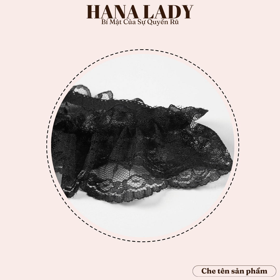 Quần Lọt Khe Sexy - Quần Lót Nữ Ren Quyến Rũ Nơ Bèo Hở Đáy Phối Ngọc LK128 23