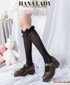 Tất Vớ Lolita - Tất Cổ Cao Ren Lưới Co Giãn Phối Bèo Lụa Phong Cách Dễ Thương TV034 7 Tất Vớ Lolita - Tất Cổ Cao Ren Lưới Co Giãn Phối Bèo Lụa Phong Cách Dễ Thương TV034 16