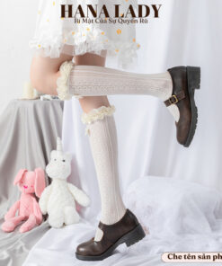 Tất Vớ Lolita - Tất Cổ Cao Ren Lưới Co Giãn Phối Bèo Lụa Phong Cách Dễ Thương TV034 4 Tất Vớ Lolita - Tất Cổ Cao Ren Lưới Co Giãn Phối Bèo Lụa Phong Cách Dễ Thương TV034 13