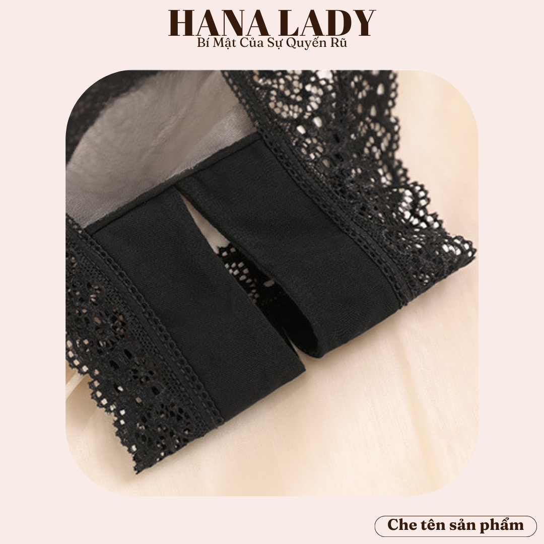 Quần Lót Ren Nữ Sexy - Quần Chip Xuyên Thấu Hở Mông Xẻ Đáy Gợi Cảm LK134 16