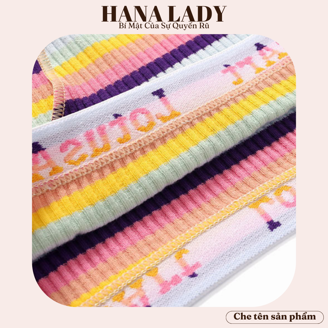 Quần Lót Nữ Sexy - Quần Lọt Khe Cotton Họa Tiết Sọc Nhiều Màu Sắc LK133 22