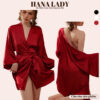 Váy Ngủ Sexy - Áo Choàng Ngủ Lụa Mềm Mại Sang Chảnh Quyến Rũ VN562 2 Váy Ngủ Sexy - Áo Choàng Ngủ Lụa Mềm Mại Sang Chảnh Quyến Rũ VN562 2