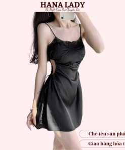 Váy Ngủ - Đầm Ngủ Lụa Trơn Quyến Rũ Mặc Nhà VN568 13