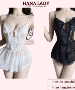 Váy Ngủ Sexy - Đầm Ngủ 2 Dây Phối Ren Quyến Rũ VN566 3 Váy Ngủ Sexy - Đầm Ngủ 2 Dây Phối Ren Quyến Rũ VN566 15