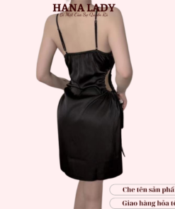 Váy Ngủ - Đầm Ngủ Lụa Trơn Quyến Rũ Mặc Nhà VN568 11