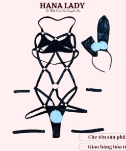 Bộ Ngủ Liền Thân Da Bóng Cosplay Nàng Thỏ Sexy Quyến Rũ CP306B 16