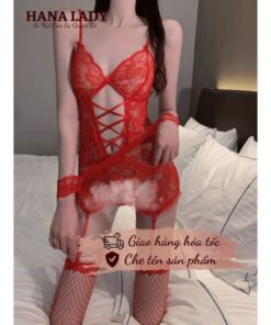 Đồ Ngủ Sexy Ren Xuyên Thấu - Váy Ngủ Bodysuit Gợi Cảm Kẹp Tất Tặng Lọt Khe VN565 4 Đồ Ngủ Sexy Ren Xuyên Thấu - Váy Ngủ Bodysuit Gợi Cảm Kẹp Tất Tặng Lọt Khe VN565 9