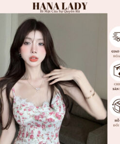 Váy Ngủ 2 Dây Nữ - Đầm 2 Dây Hoa Nhí Kèm Mút Phong Cách Dễ Thương VN579 16