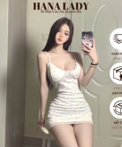 Váy Ngủ Body Sexy - Đầm Ngủ Thun 2 Dây Phối Ren Họa Tiết Hoa Nhí VN572 3 Váy Ngủ Body Sexy - Đầm Ngủ Thun 2 Dây Phối Ren Họa Tiết Hoa Nhí VN572 7