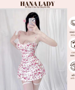 Váy Ngủ 2 Dây Nữ - Đầm 2 Dây Hoa Nhí Kèm Mút Phong Cách Dễ Thương VN579 14
