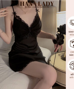 Váy Ngủ Lụa 2 Dây - Đầm Ngủ Lụa Phối Ren Họa Tiết Ngực Sexy Quyến Rũ VN577 3 Váy Ngủ Lụa 2 Dây - Đầm Ngủ Lụa Phối Ren Họa Tiết Ngực Sexy Quyến Rũ VN577 11