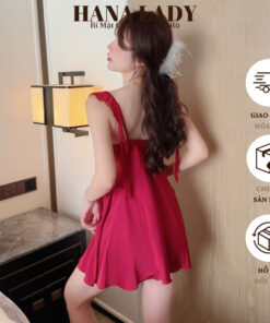 Váy Ngủ Lụa 2 Dây Cánh Tiên Sexy - Đầm Ngủ Lụa Dáng Xòe Cổ Đổ Kèm Đệm Mút VN578 4 Váy Ngủ Lụa 2 Dây Cánh Tiên Sexy - Đầm Ngủ Lụa Dáng Xòe Cổ Đổ Kèm Đệm Mút VN578 11
