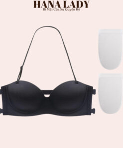 Áo ngực su đúc cúp ngang không dây đệm dày nâng ngực chống tuột tặng kèm dây lưng + dây cổ DT044 9 Áo ngực su đúc cúp ngang không dây đệm dày nâng ngực chống tuột tặng kèm dây lưng + dây cổ DT044 18